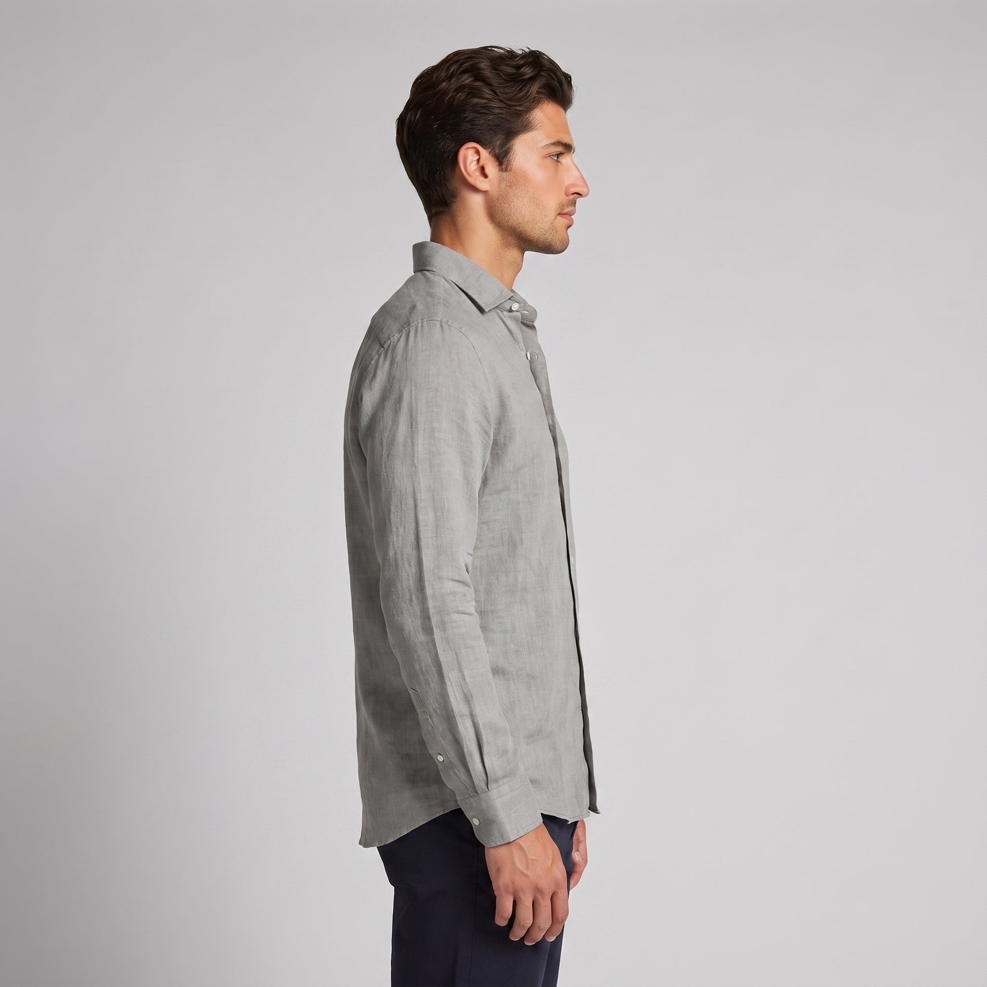 Men's Casual Long Sleeve Button Down Shirt