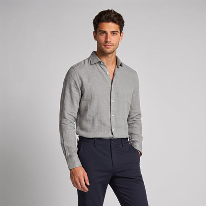 Men's Casual Long Sleeve Button Down Shirt