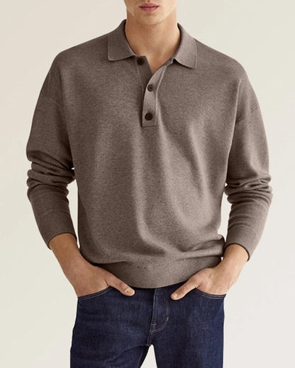 Men's Casual Long Sleeve Button-Up Shirt