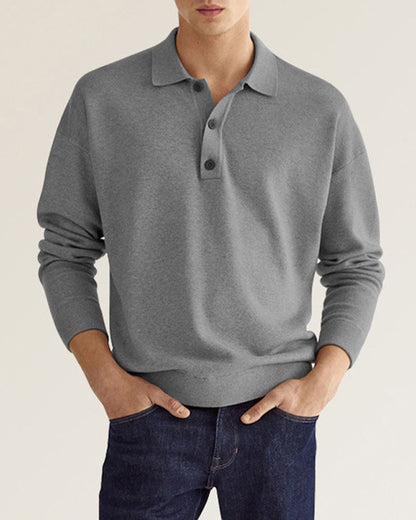 Men's Casual Long Sleeve Button-Up Shirt