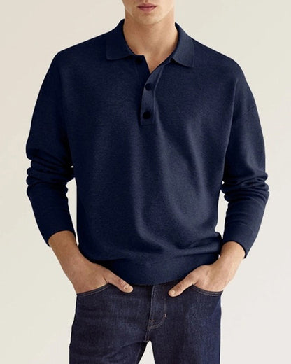 Men's Casual Long Sleeve Button-Up Shirt