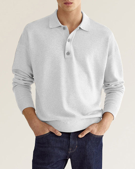 Men's Casual Long Sleeve Button-Up Shirt