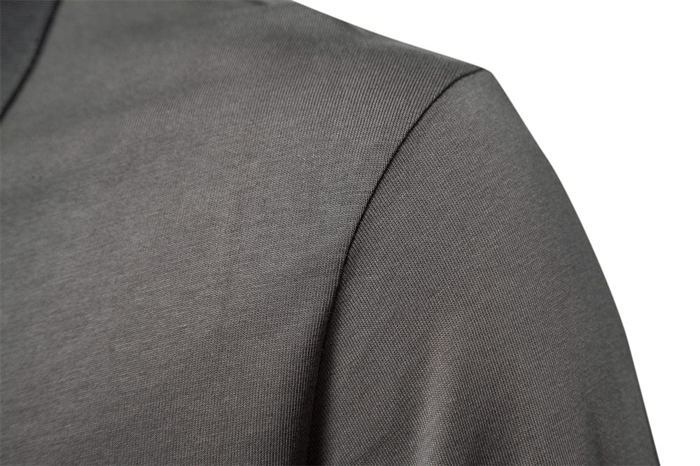 Men's Casual Long Sleeve Polo Shirt