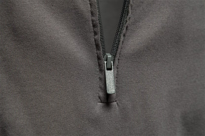 Men's Casual Long Sleeve Polo Shirt
