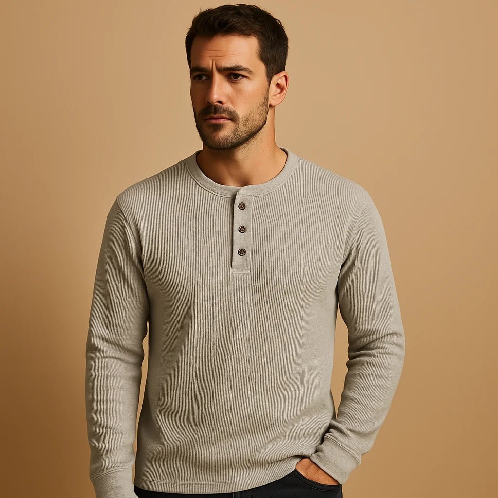 Men's Casual Long Sleeve Relaxed Fit Shirt