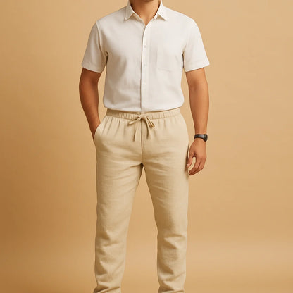 Men's Casual Loose Fit Lightweight Trousers