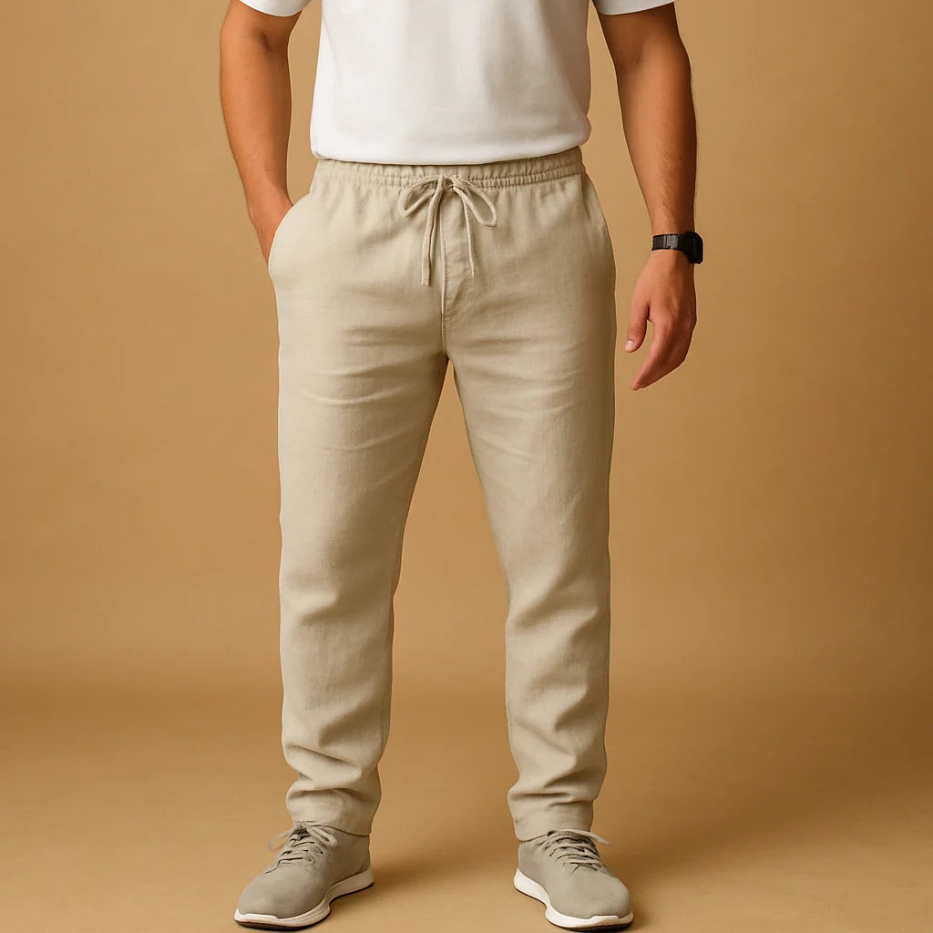 Men's Casual Loose Fit Lightweight Trousers