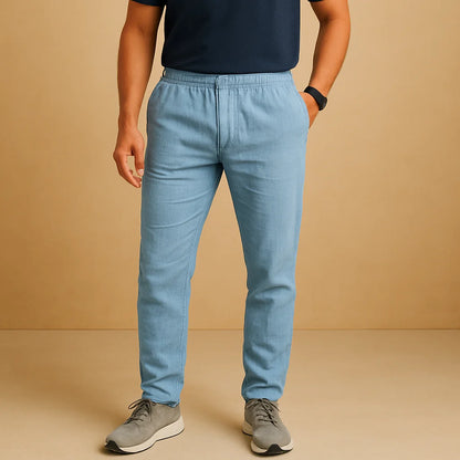 Men's Casual Loose Fit Lightweight Trousers