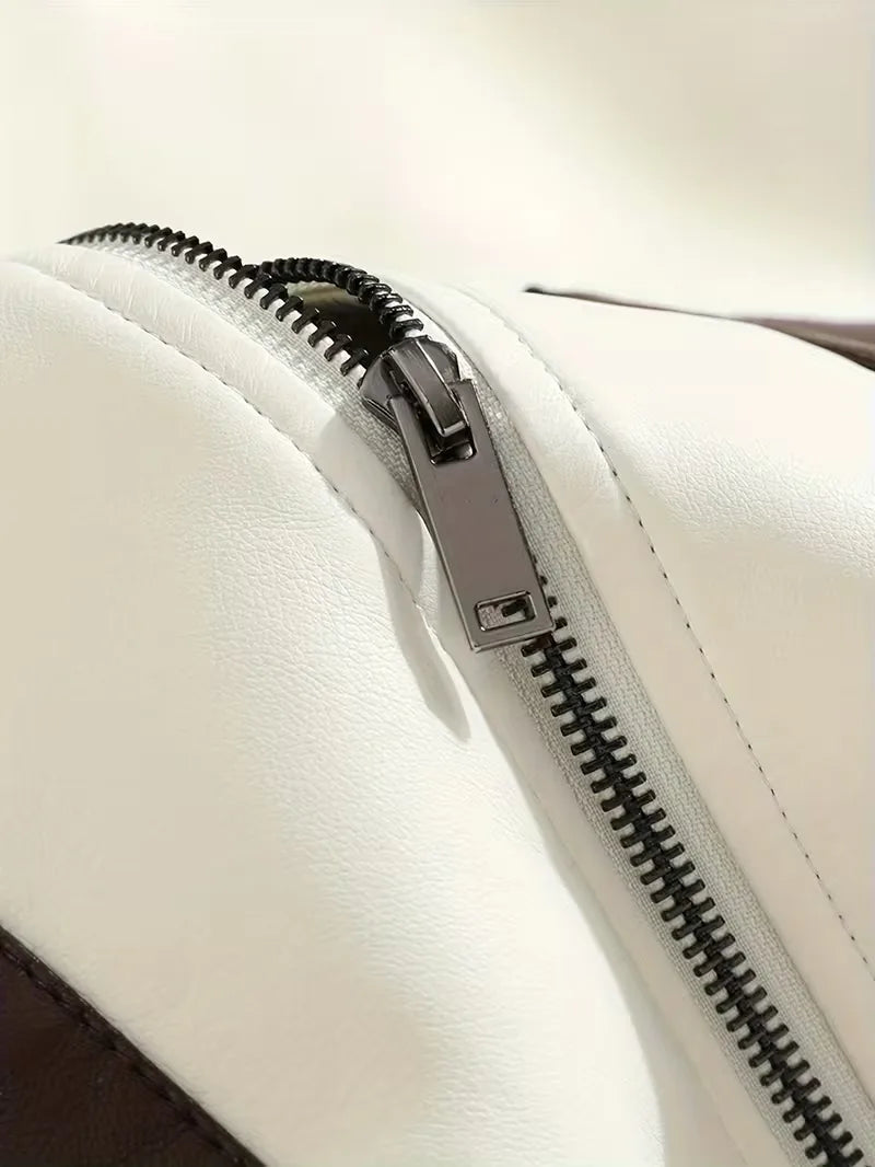 Men's Casual PU Leather Jacket