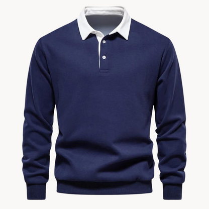 Men's Casual Polo Sweatshirt
