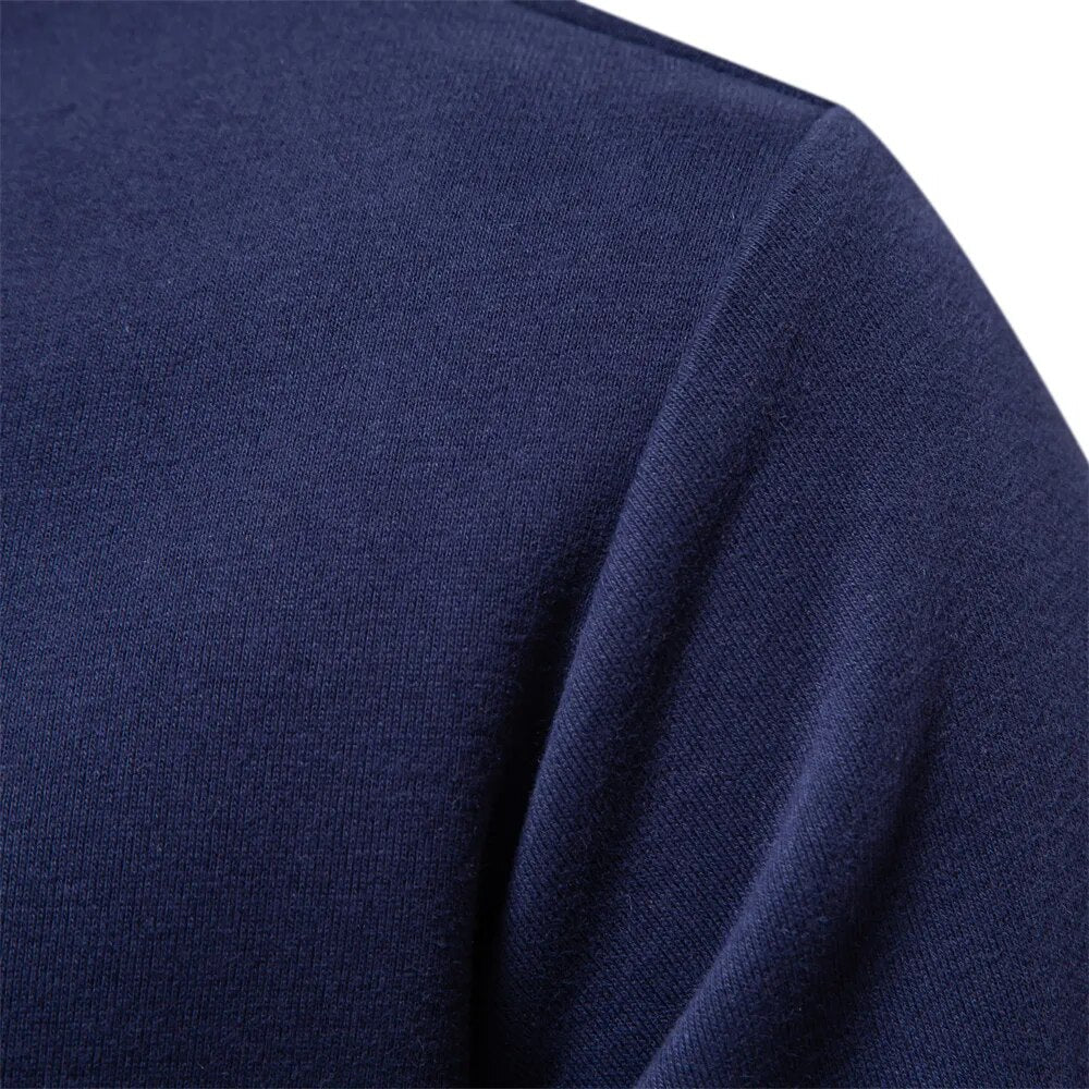 Men's Casual Polo Sweatshirt