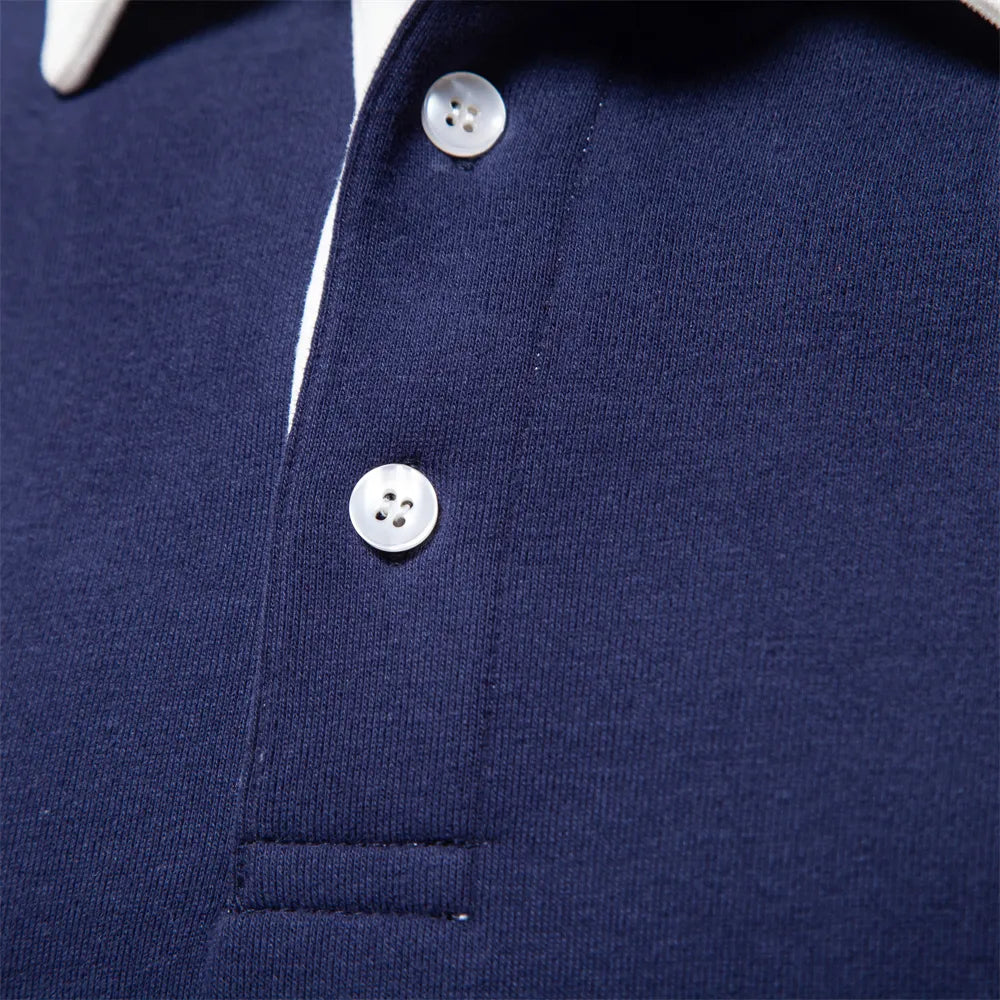 Men's Casual Polo Sweatshirt