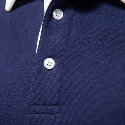 Men's Casual Polo Sweatshirt