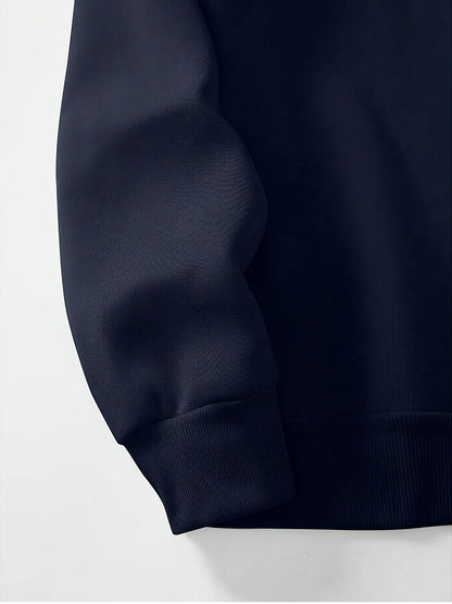 Men's Casual Quarter-Zip Pullover Sweatshirt