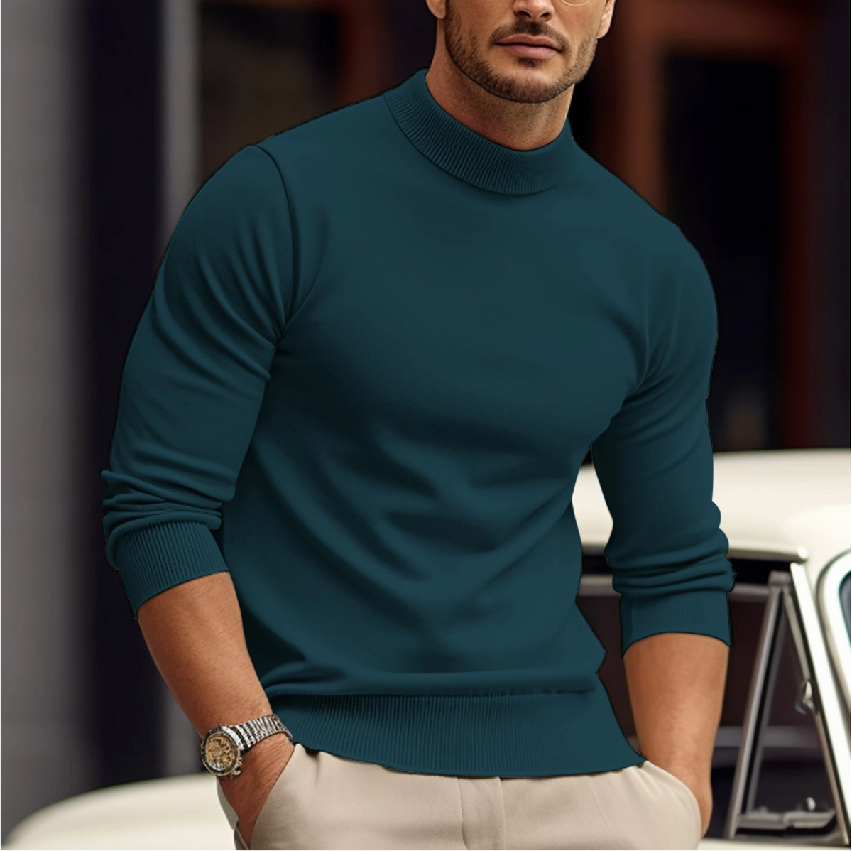 Men's Casual Relaxed Fit Sweater