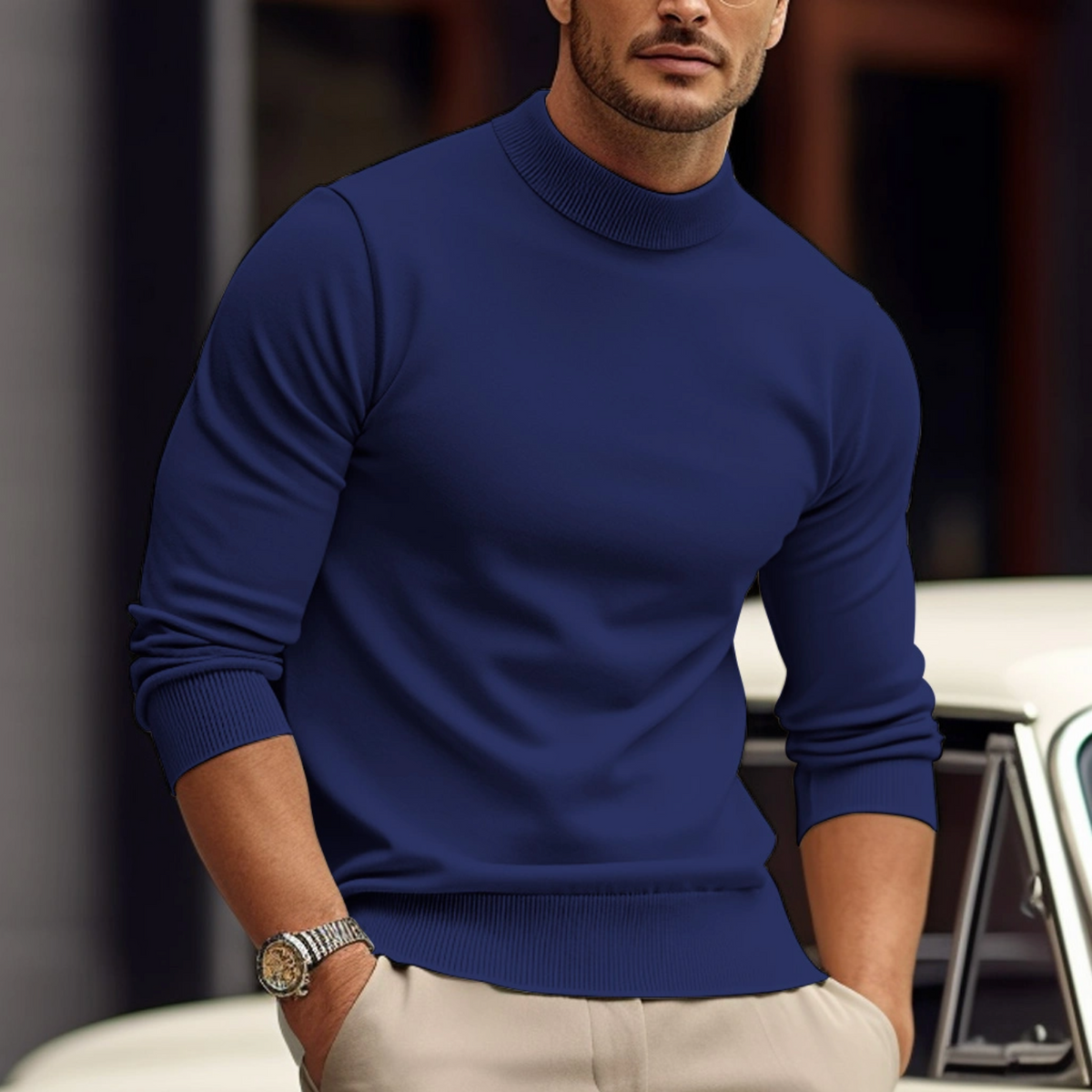 Men's Casual Relaxed Fit Sweater