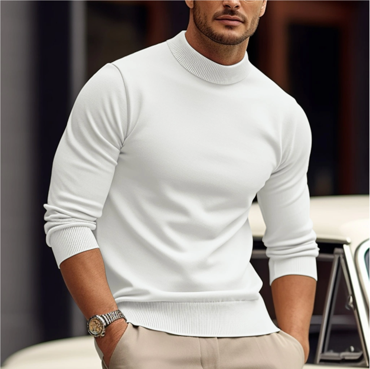 Men's Casual Relaxed Fit Sweater