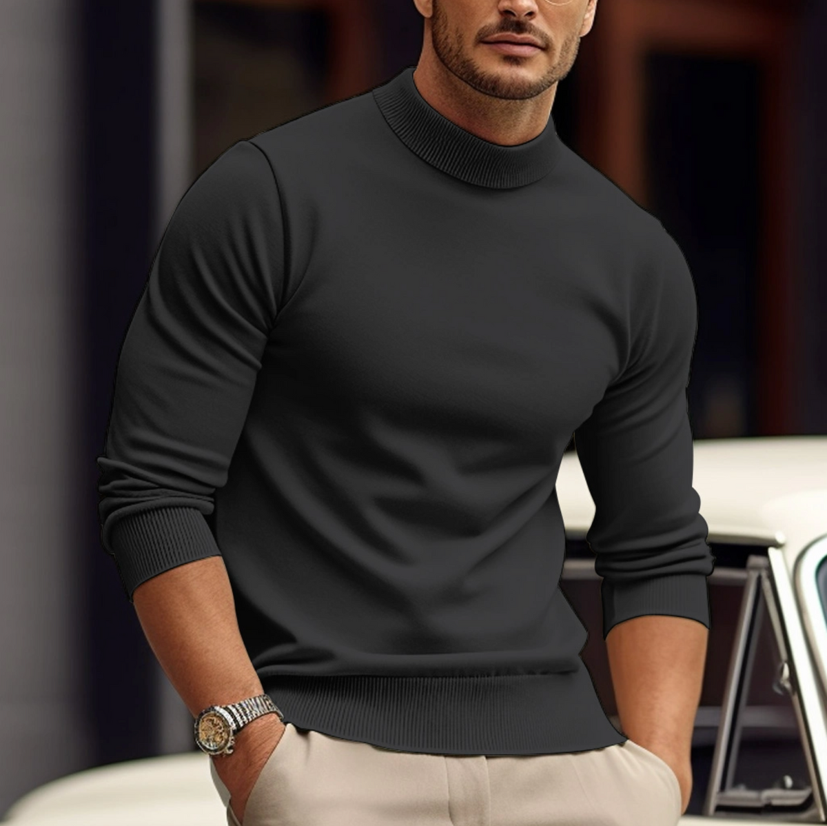Men's Casual Relaxed Fit Sweater