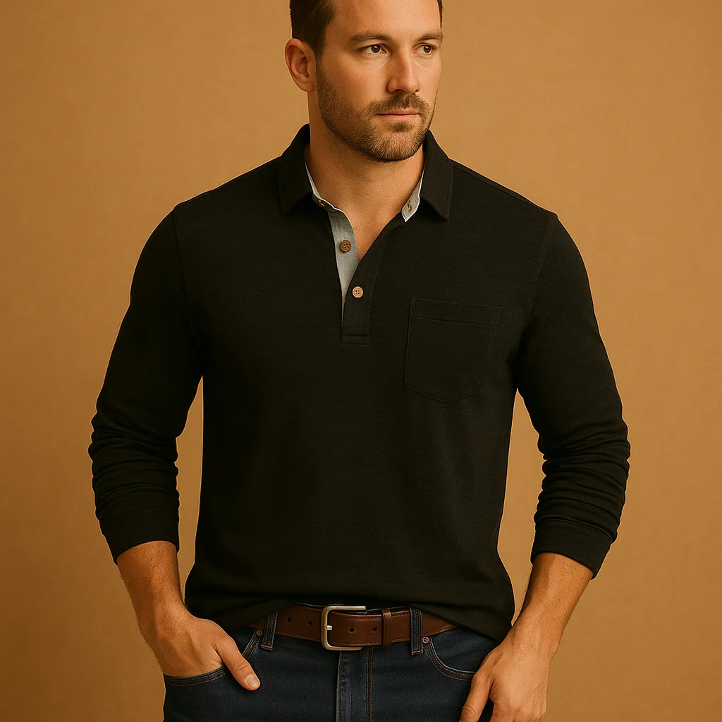 Men's Casual Shirt with Chest Pocket
