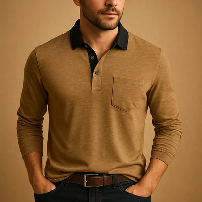 Men's Casual Shirt with Chest Pocket