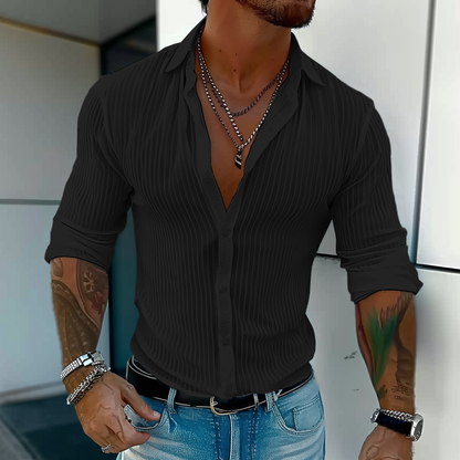 Men's Casual Striped Shirt