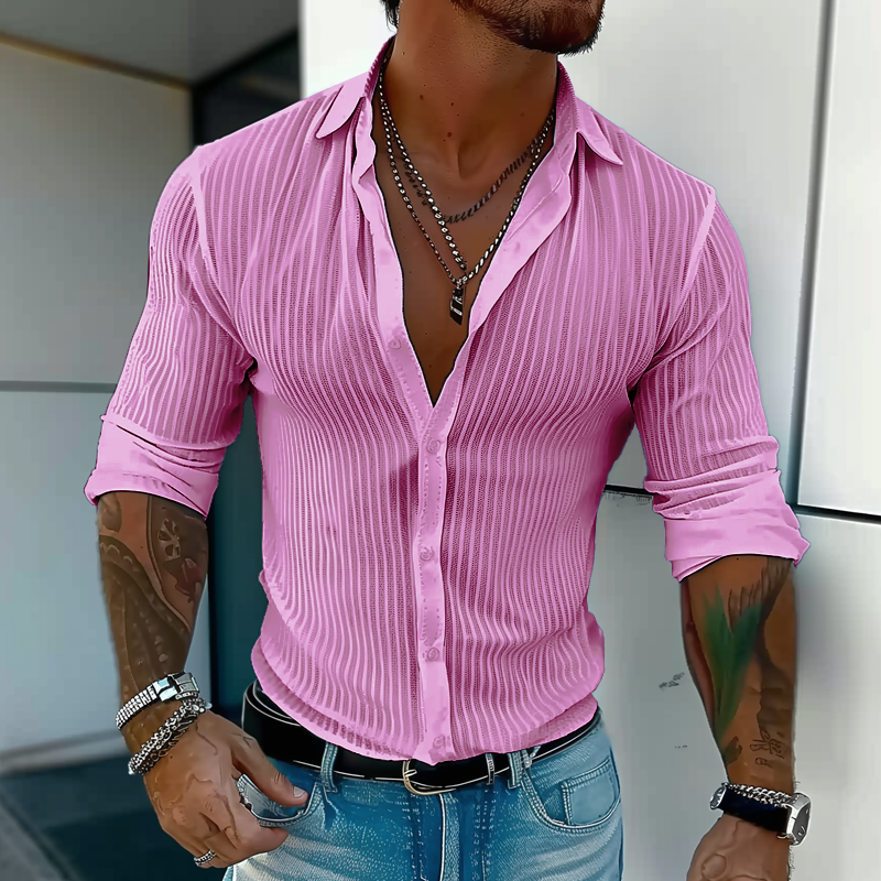 Men's Casual Striped Shirt