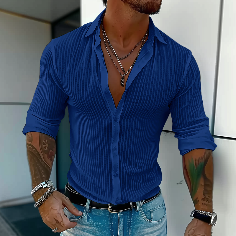 Men's Casual Striped Shirt