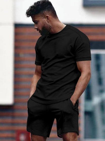 Men's Casual T-Shirt and Shorts Set