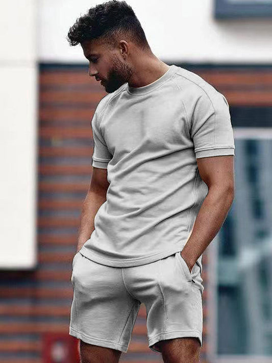 Men's Casual T-Shirt and Shorts Set