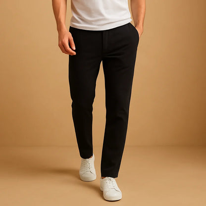 Men's Casual Trousers with Elastic Waistband