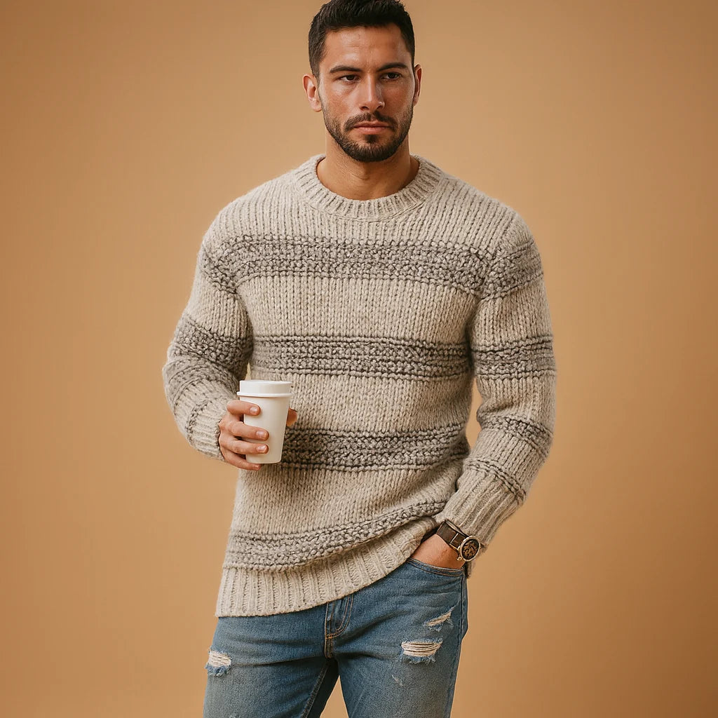 Men's Chunky Norwegian Knitted Sweater