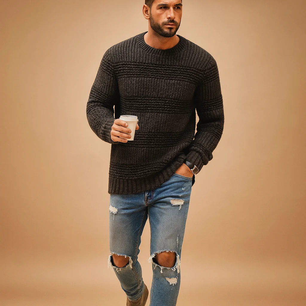 Men's Chunky Norwegian Knitted Sweater