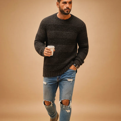 Men's Chunky Norwegian Knitted Sweater