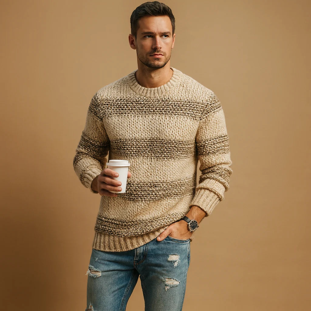 Men's Chunky Norwegian Knitted Sweater