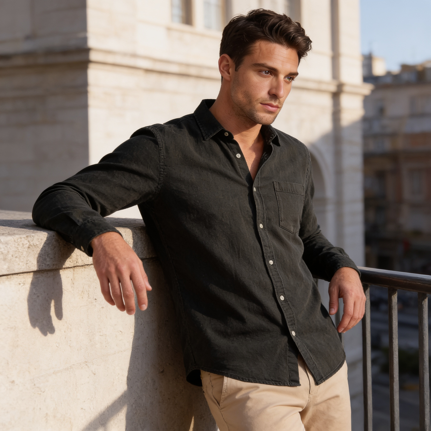 Men's Classic Button-Down Dress Shirt