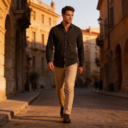 Men's Classic Button-Down Dress Shirt
