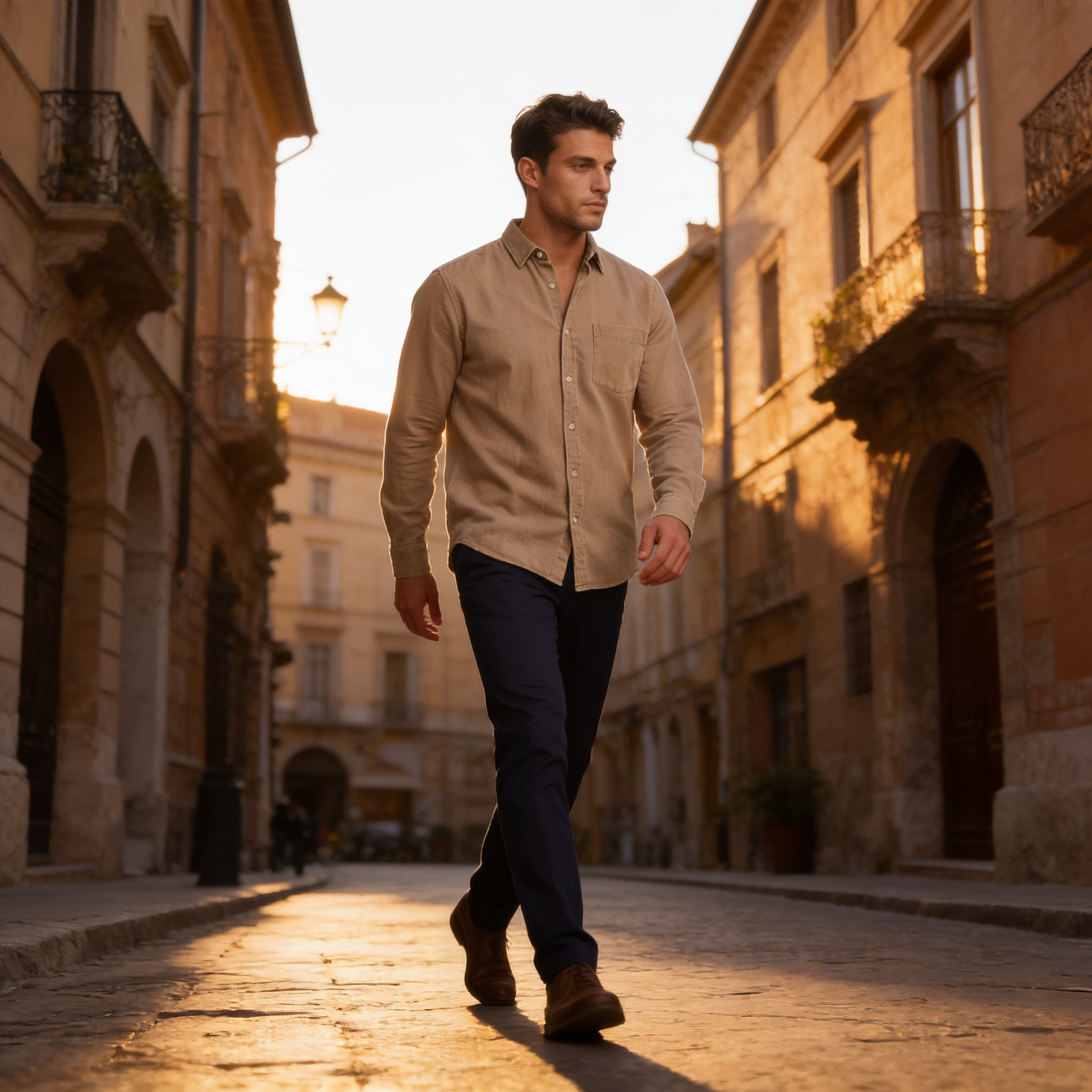 Men's Classic Button-Down Dress Shirt