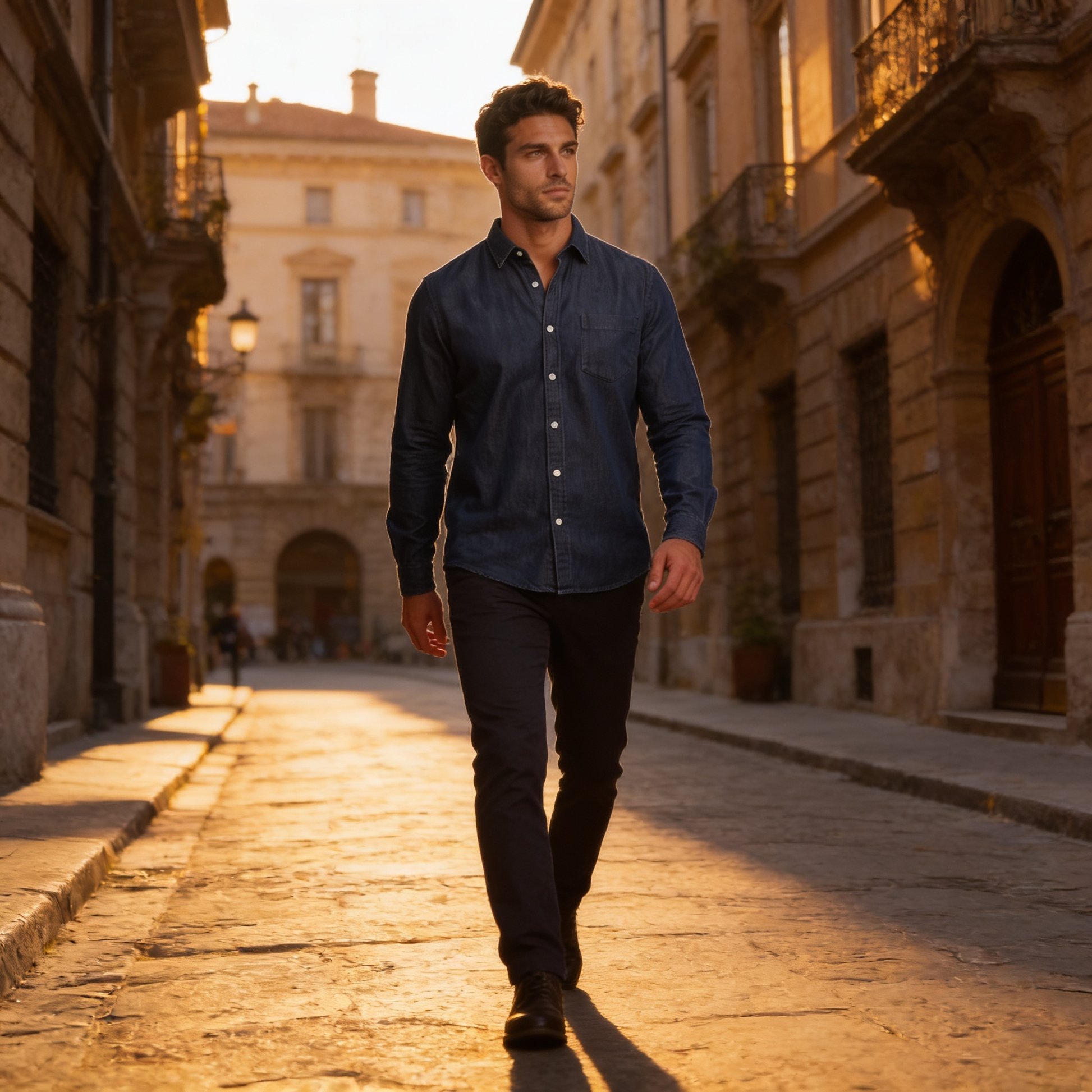 Men's Classic Button-Down Dress Shirt