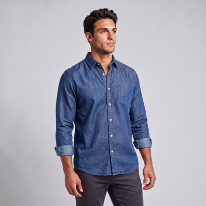 Men's Classic Button-Down Dress Shirt
