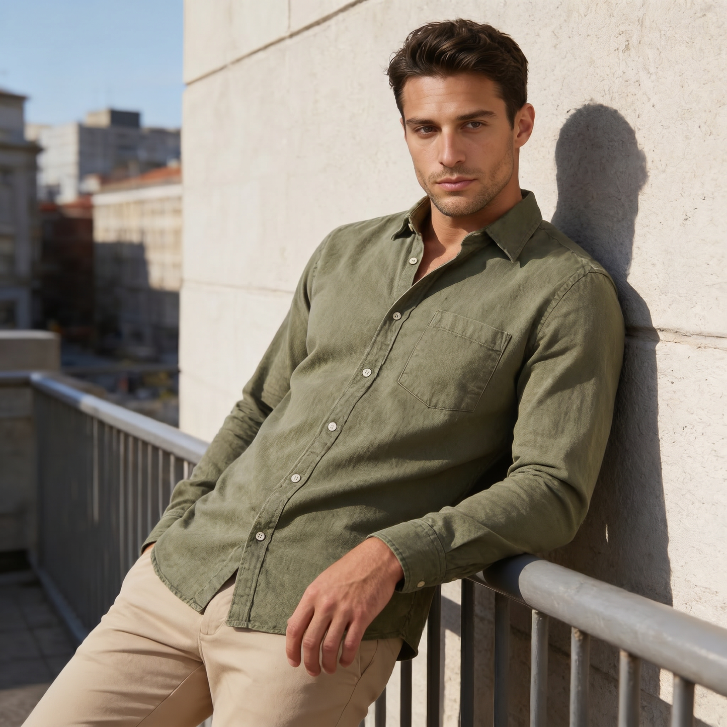 Men's Classic Button-Down Dress Shirt