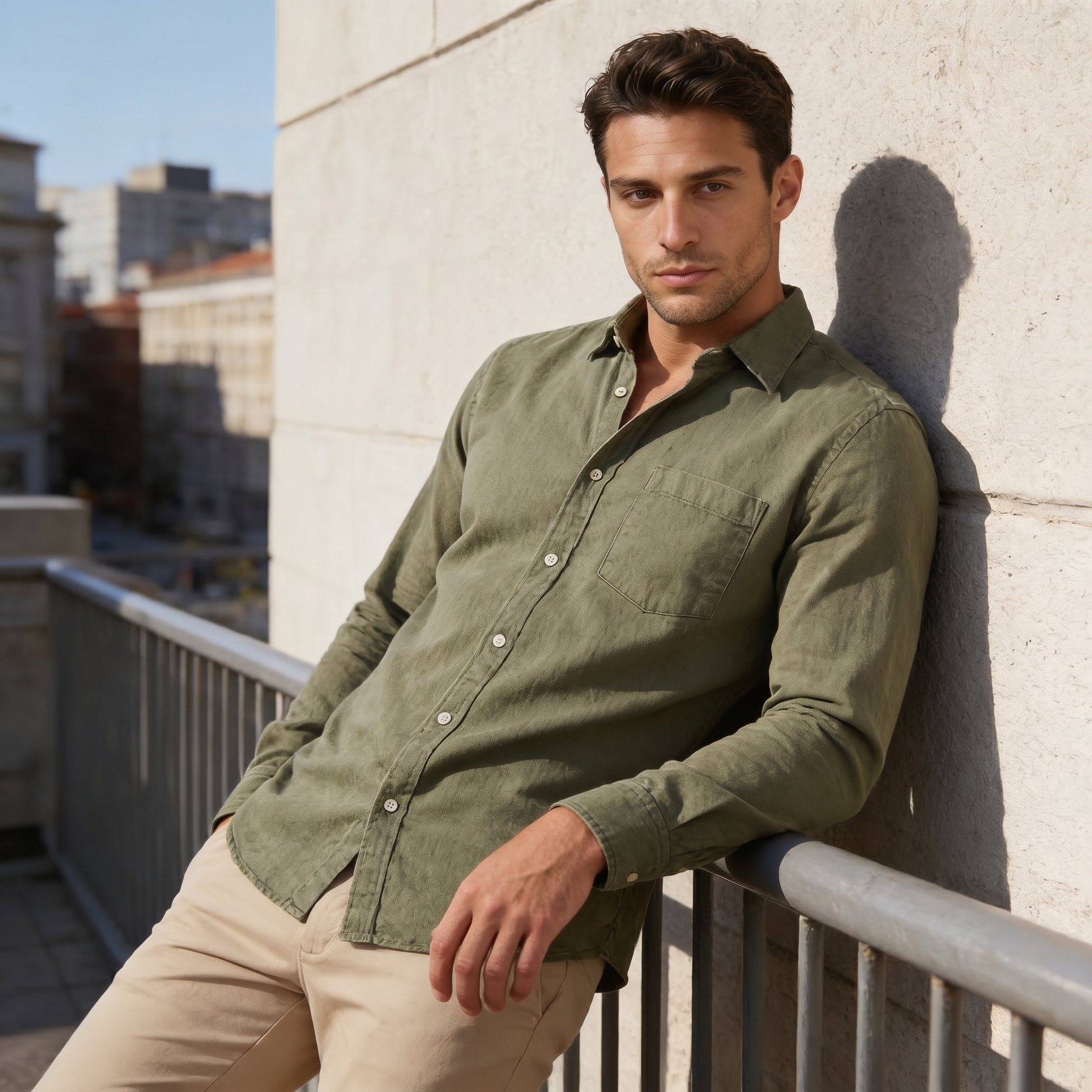 Men's Classic Button-Down Dress Shirt