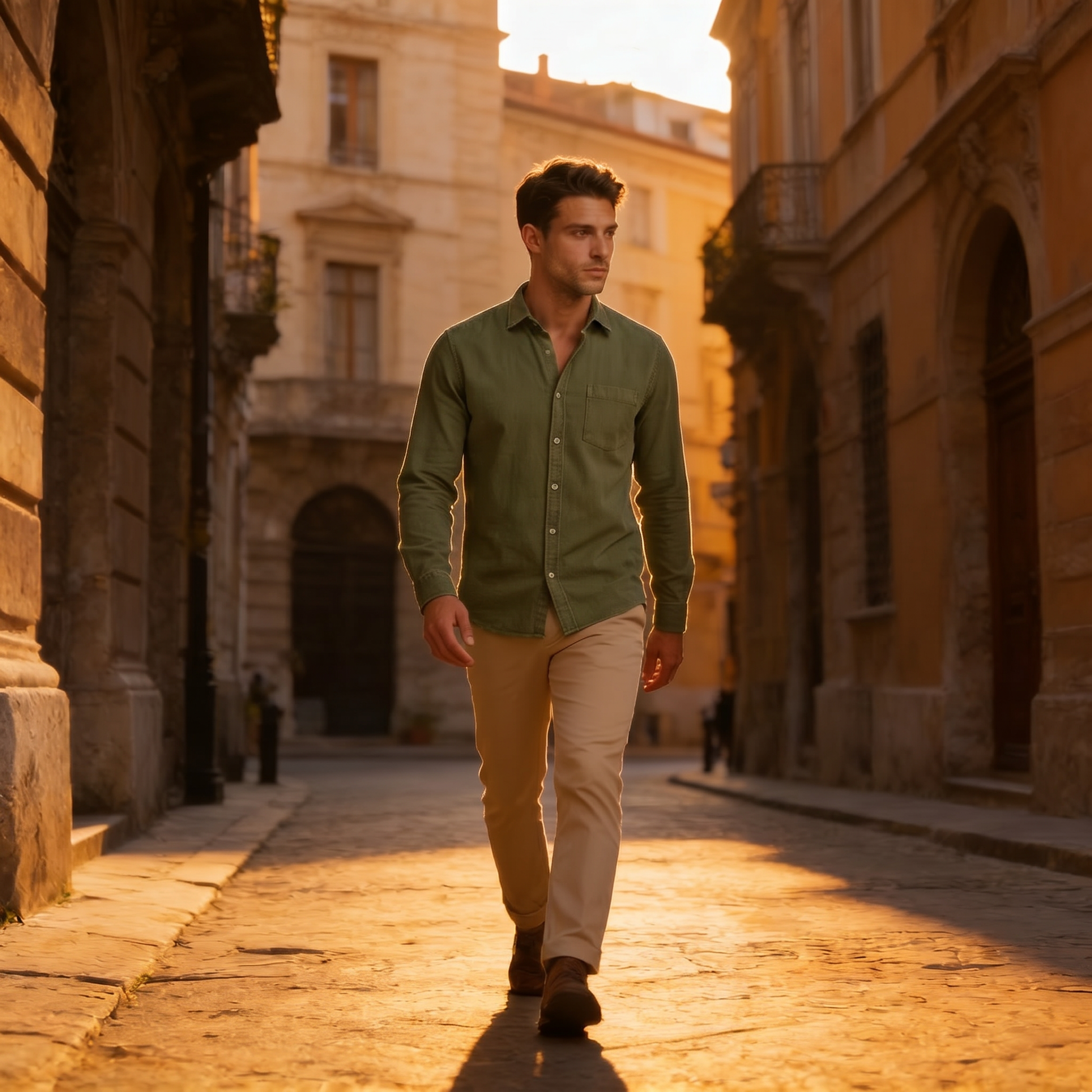 Men's Classic Button-Down Dress Shirt
