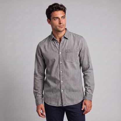 Men's Classic Button-Down Dress Shirt
