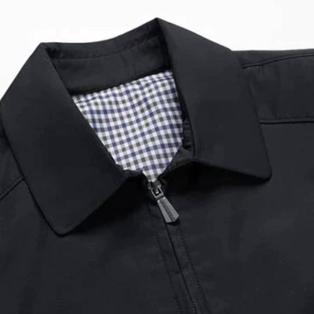 Men's Classic Casual Jacket with Checked Lining