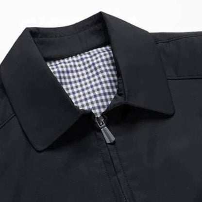 Men's Classic Casual Jacket with Checked Lining