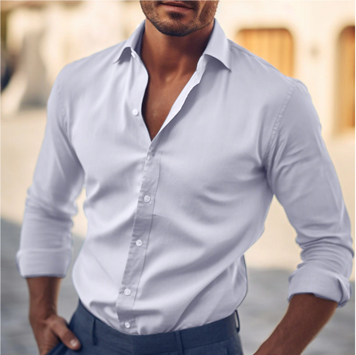 Men's Classic Collar Dress Shirt