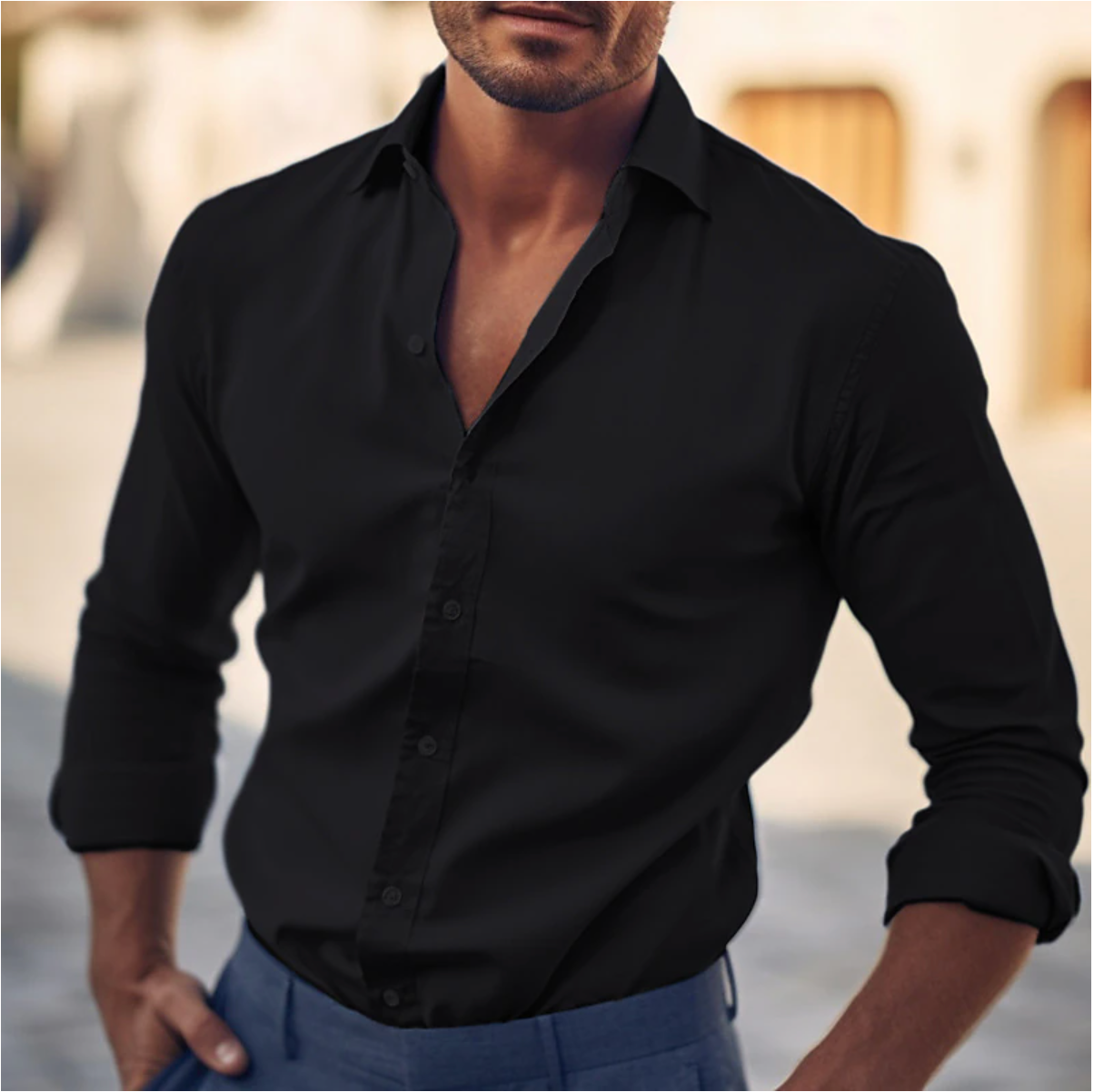 Men's Classic Collar Dress Shirt