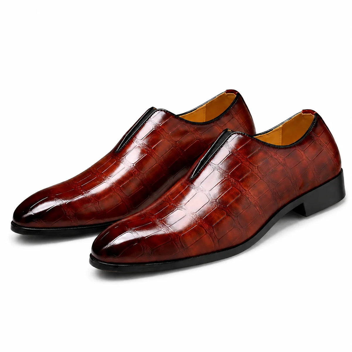 Men's Classic Embossed Leather Dress Shoe