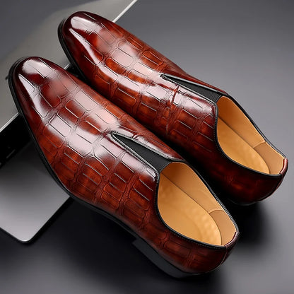 Men's Classic Embossed Leather Dress Shoe