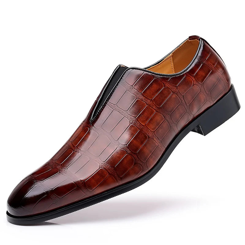 Men's Classic Embossed Leather Dress Shoe
